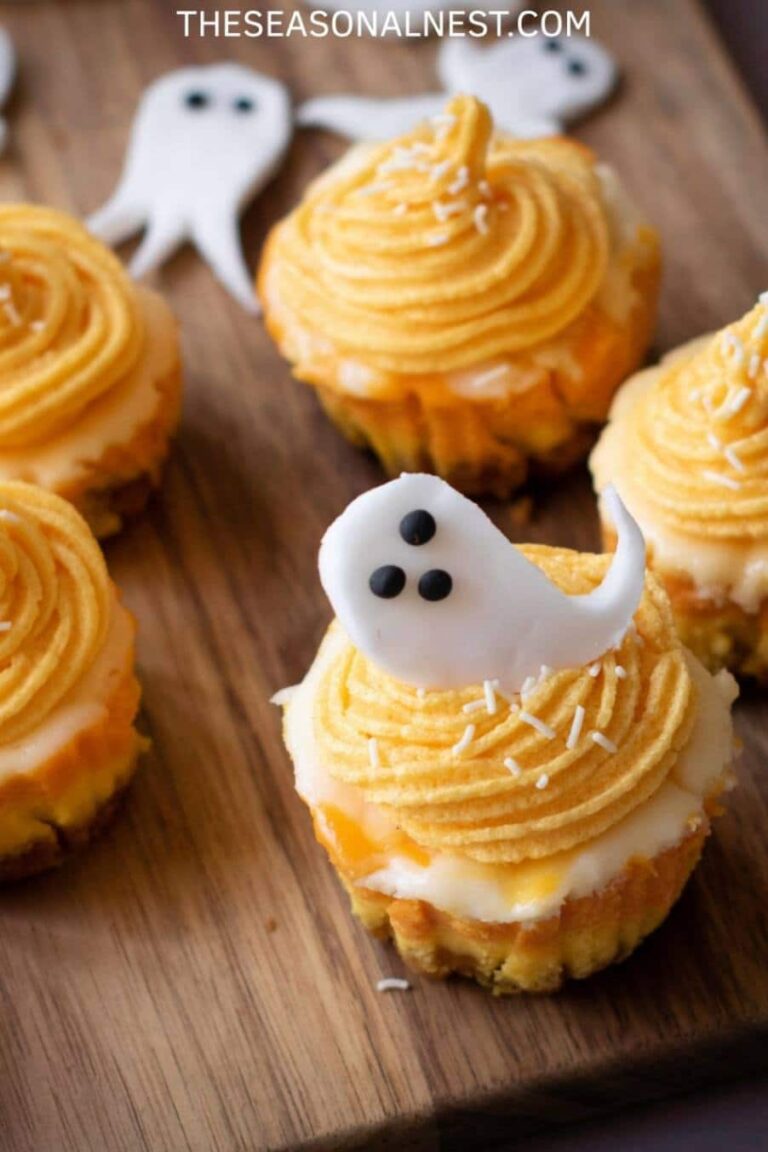 Candy Corn Style Halloween Muffins