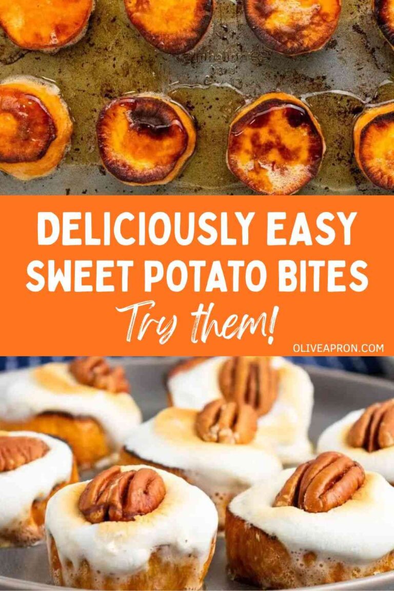 Sweet potato bites pecans pinterest collage
