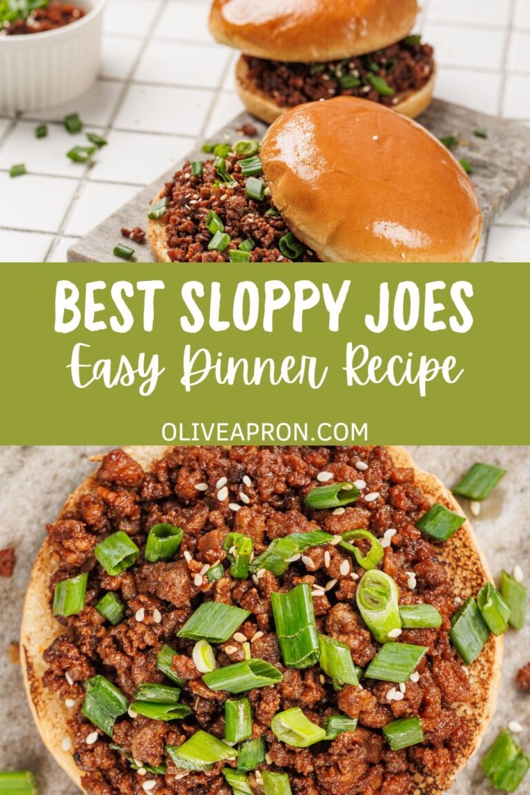 Easy beef sloppy joes dinner recipe pin