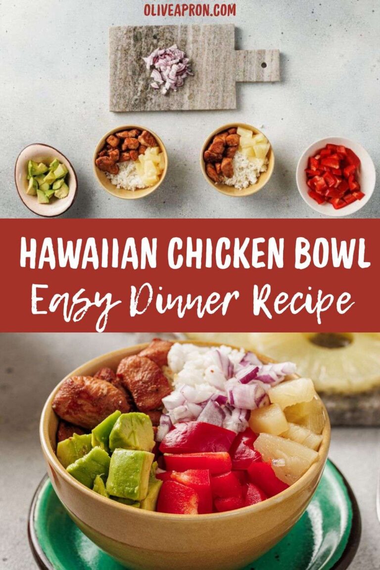 Hawaiian chicken bowl finished