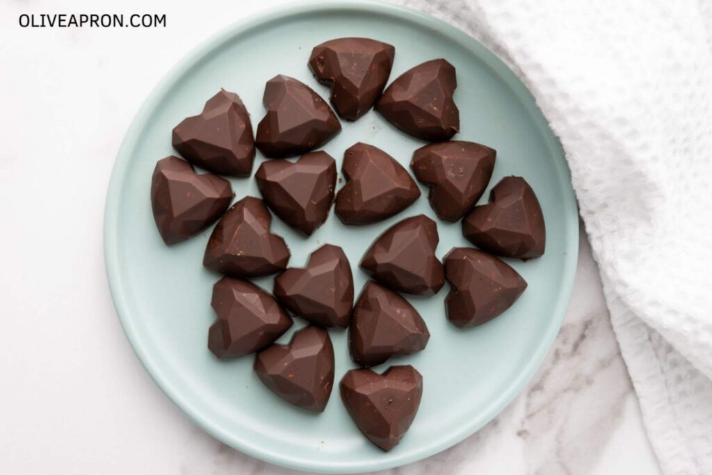 Nutella truffles on a plate