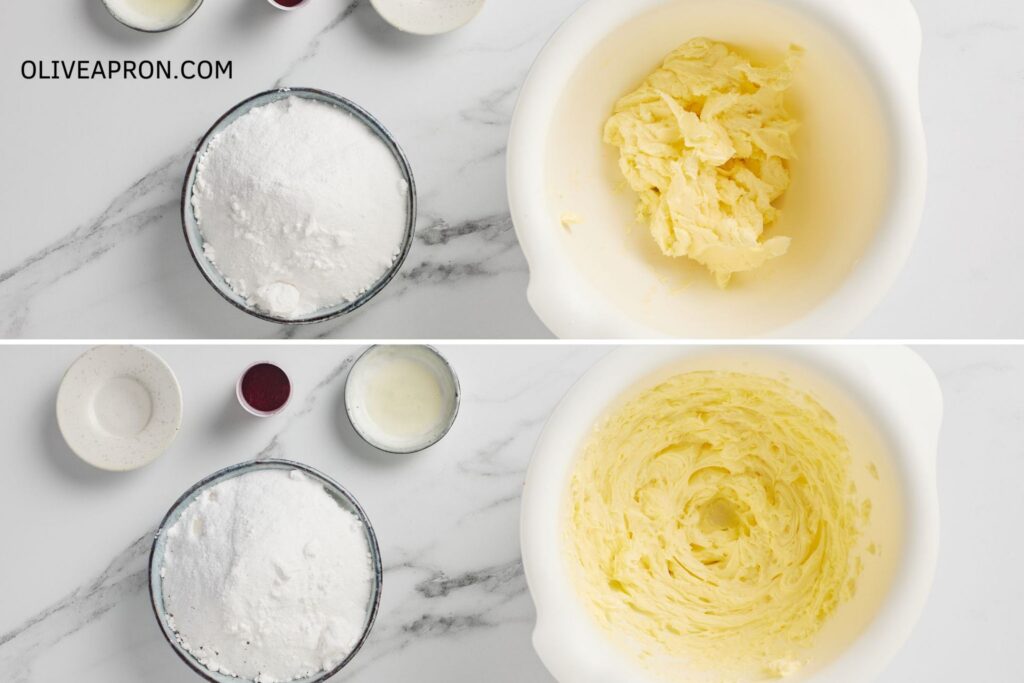 Making the buttercream