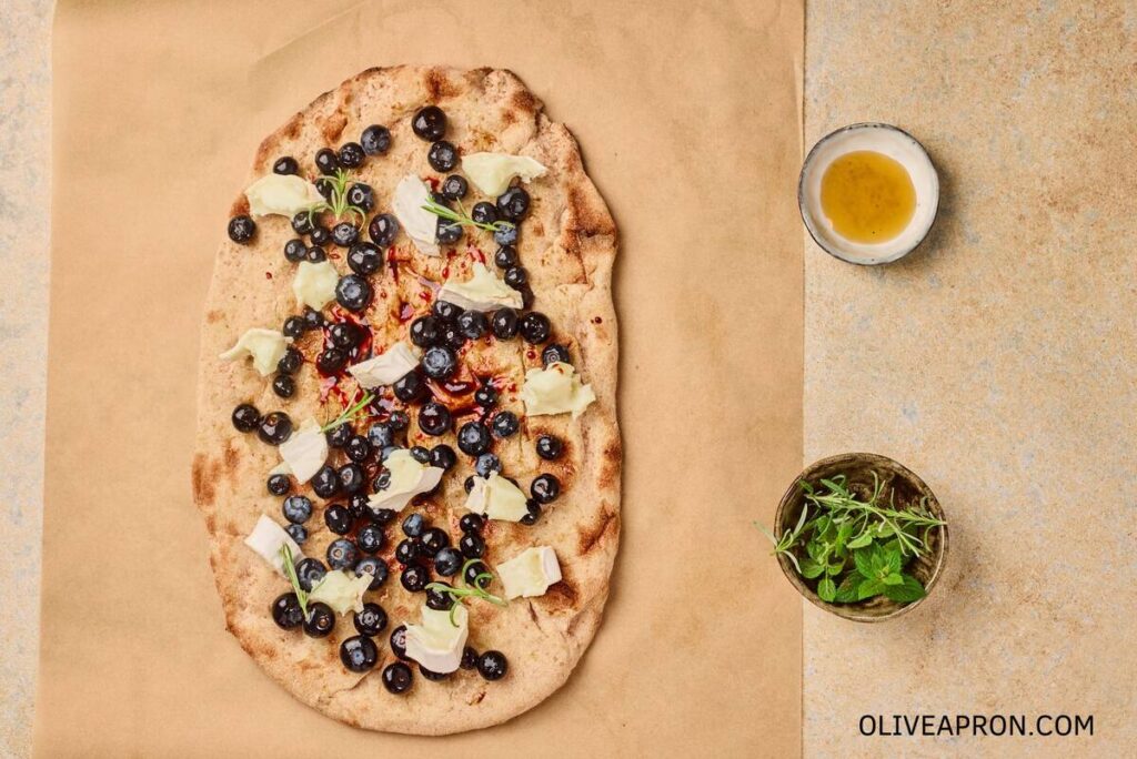 Add herbs and drizzle with honey