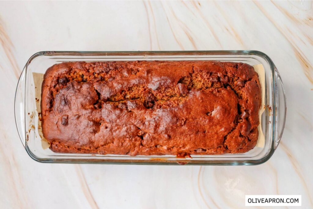 Baked pumpkin cherry loaf cake