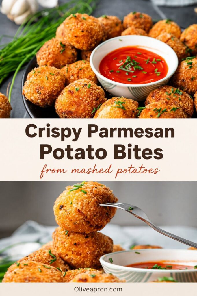 Cheesey potato bites from mashed potato