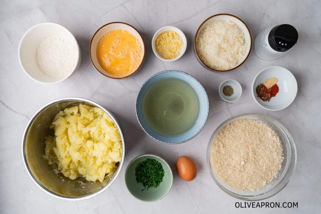 Parmesan potato bites ingredients