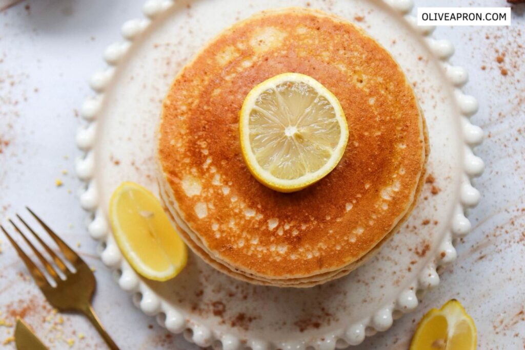 Top view of pumpkin pancake