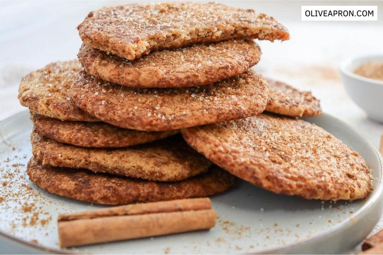 Cinnamon sugar cookie stack